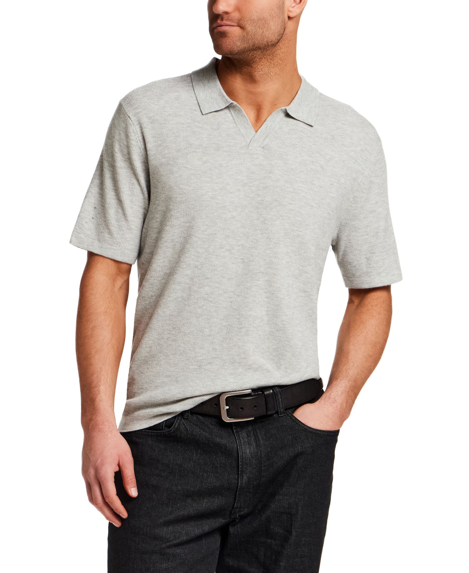 Vintage & Black Мужской джемпер Regular-Fit с воротником Johnny Collar