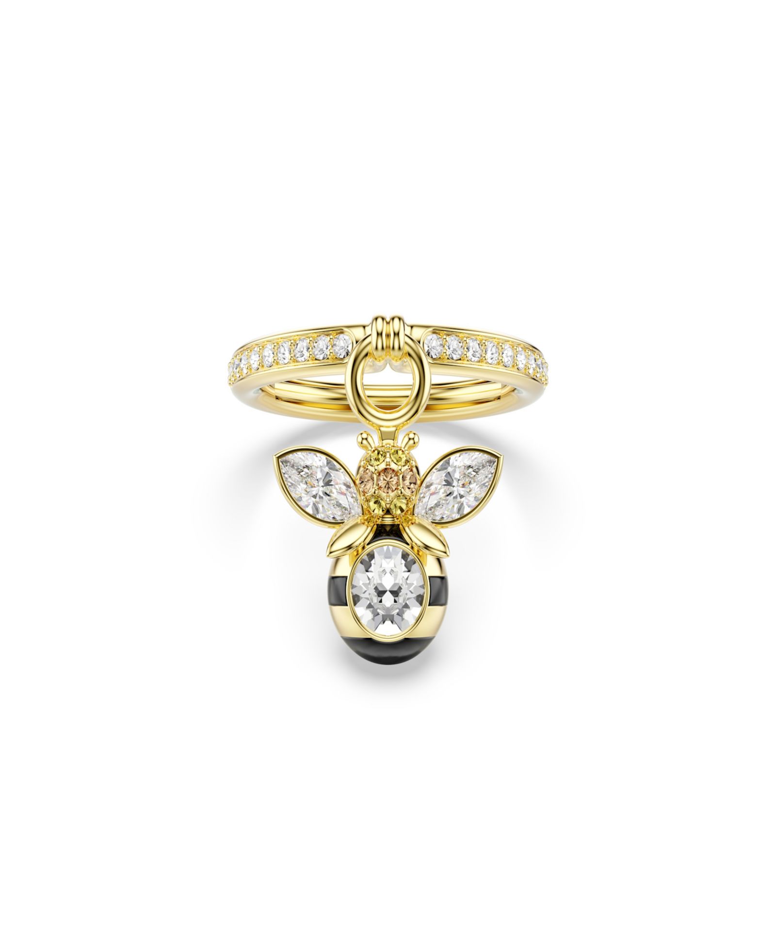 Swarovski Gold-Tone Plated Bee-Shaped Ring