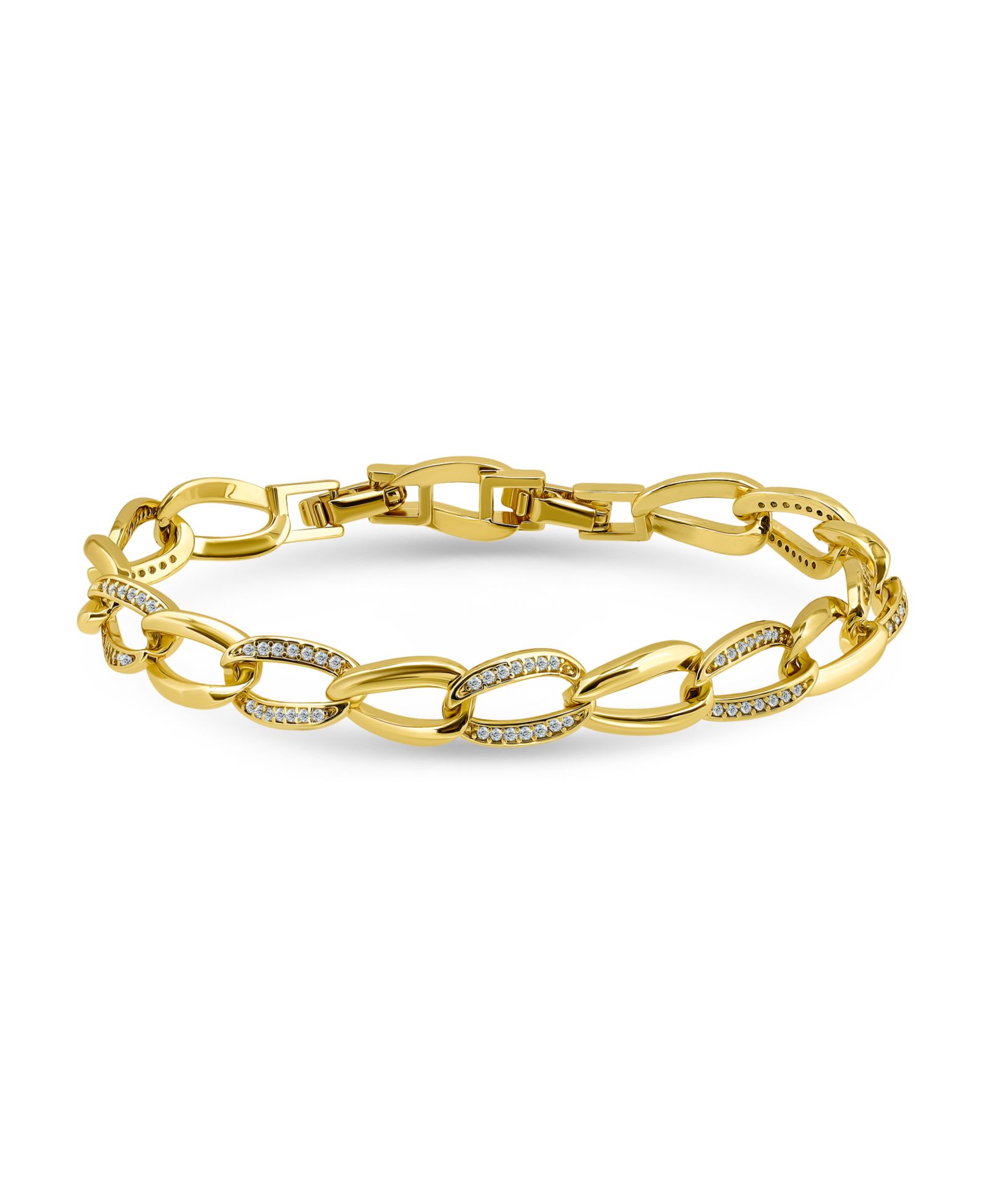Macy's 3/8 ct. t.w Cubic Zirconia Pave Open Link Bracelet, Created for Macy's