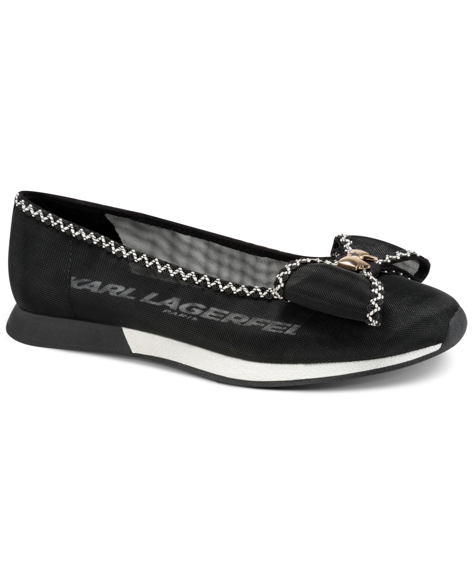 KARL LAGERFELD PARIS Women's Macklin Flat Ballet Flats