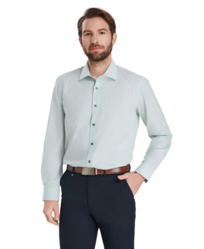 Alfani Men's Geometric Pattern Spread Collar Dress Shirt