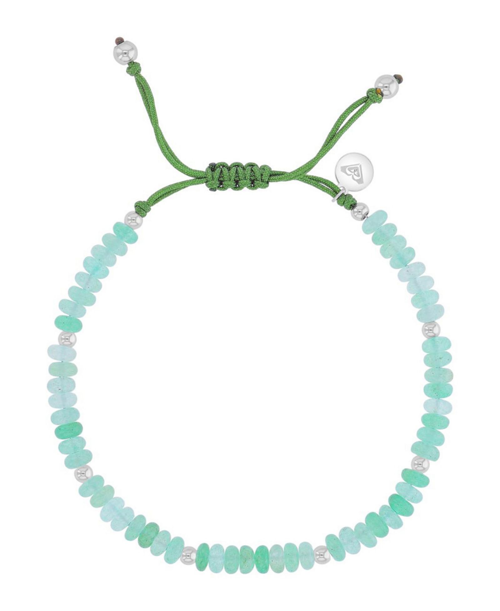 Roxy водонепроницаемый браслет Platinum Green Aventurine регулируемый