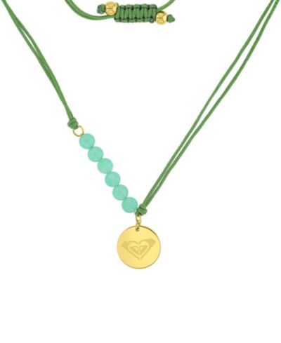 Подвеска ROXY Waterproof Yellow Heart Green Aventurine, регулируемая