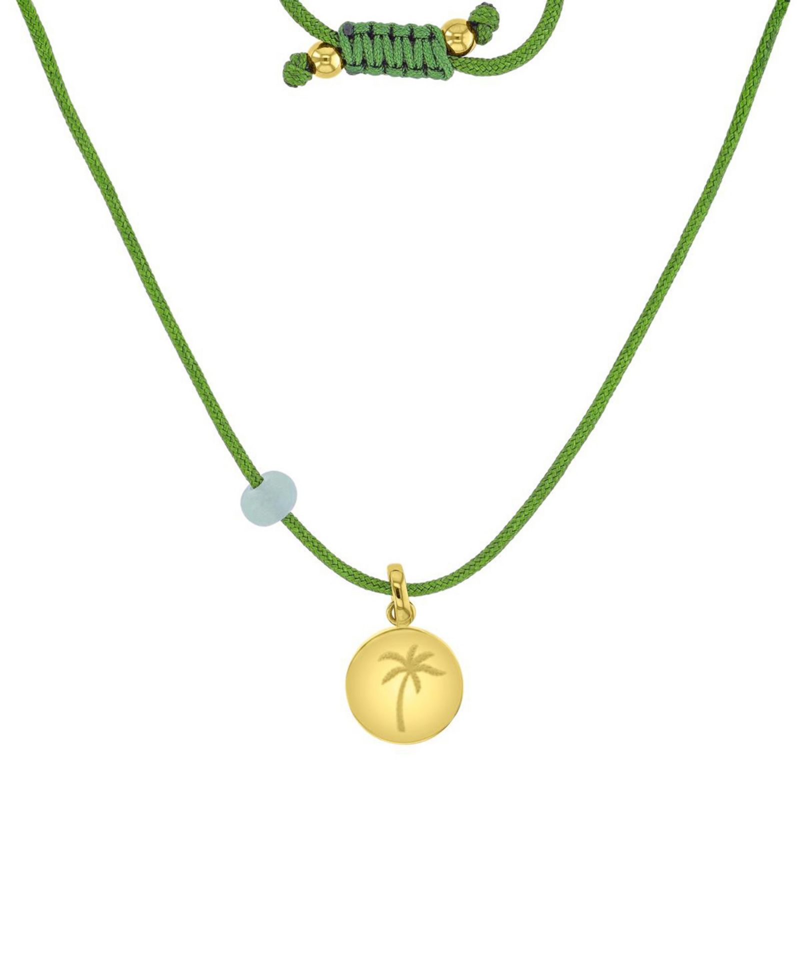 Ожерелье ROXY Waterproof Yellow Heart Green Aventurine Adjustable Necklace