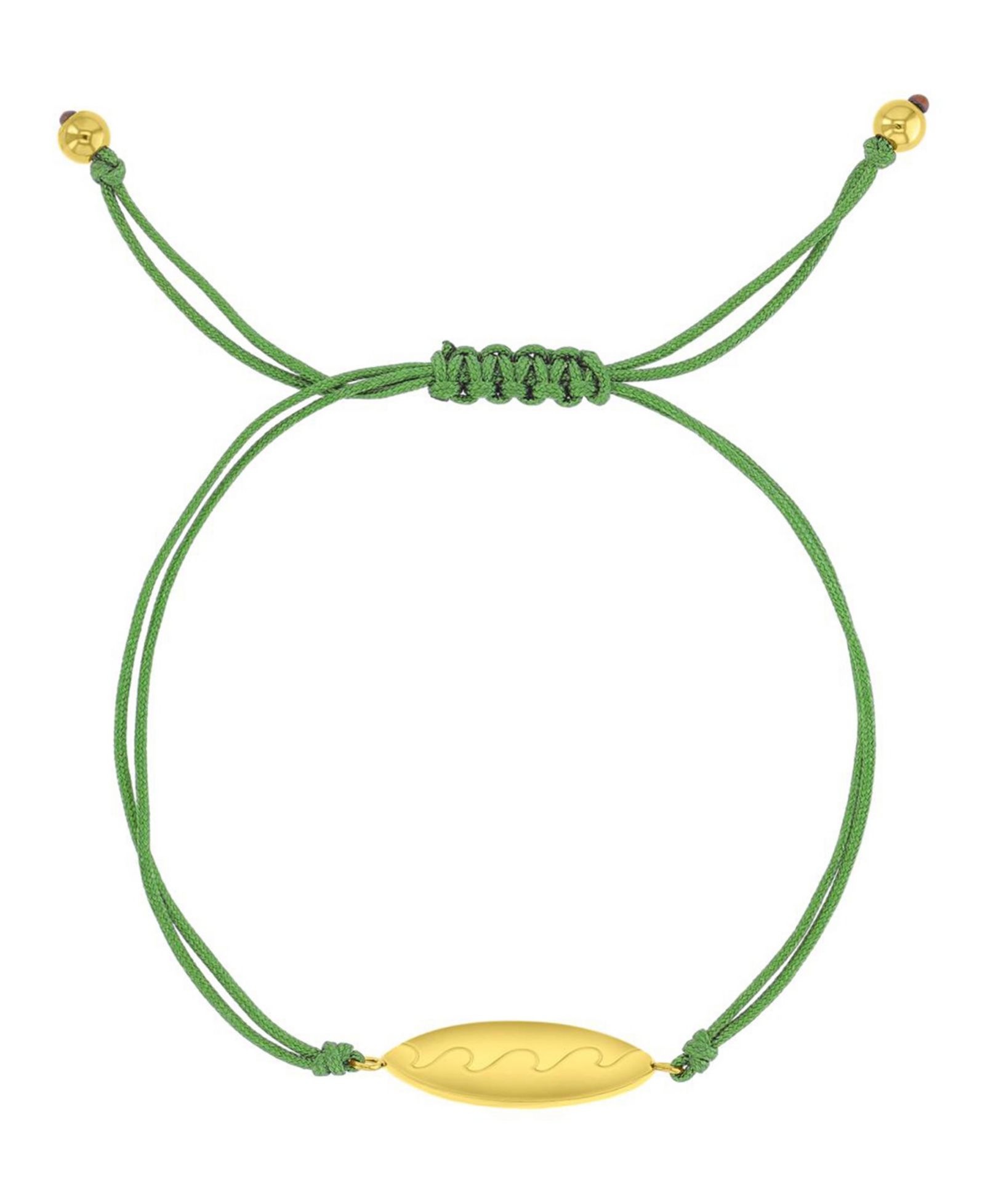 ROXY Waterproof Yellow Surfboard Beads Adjustable Bracelet
