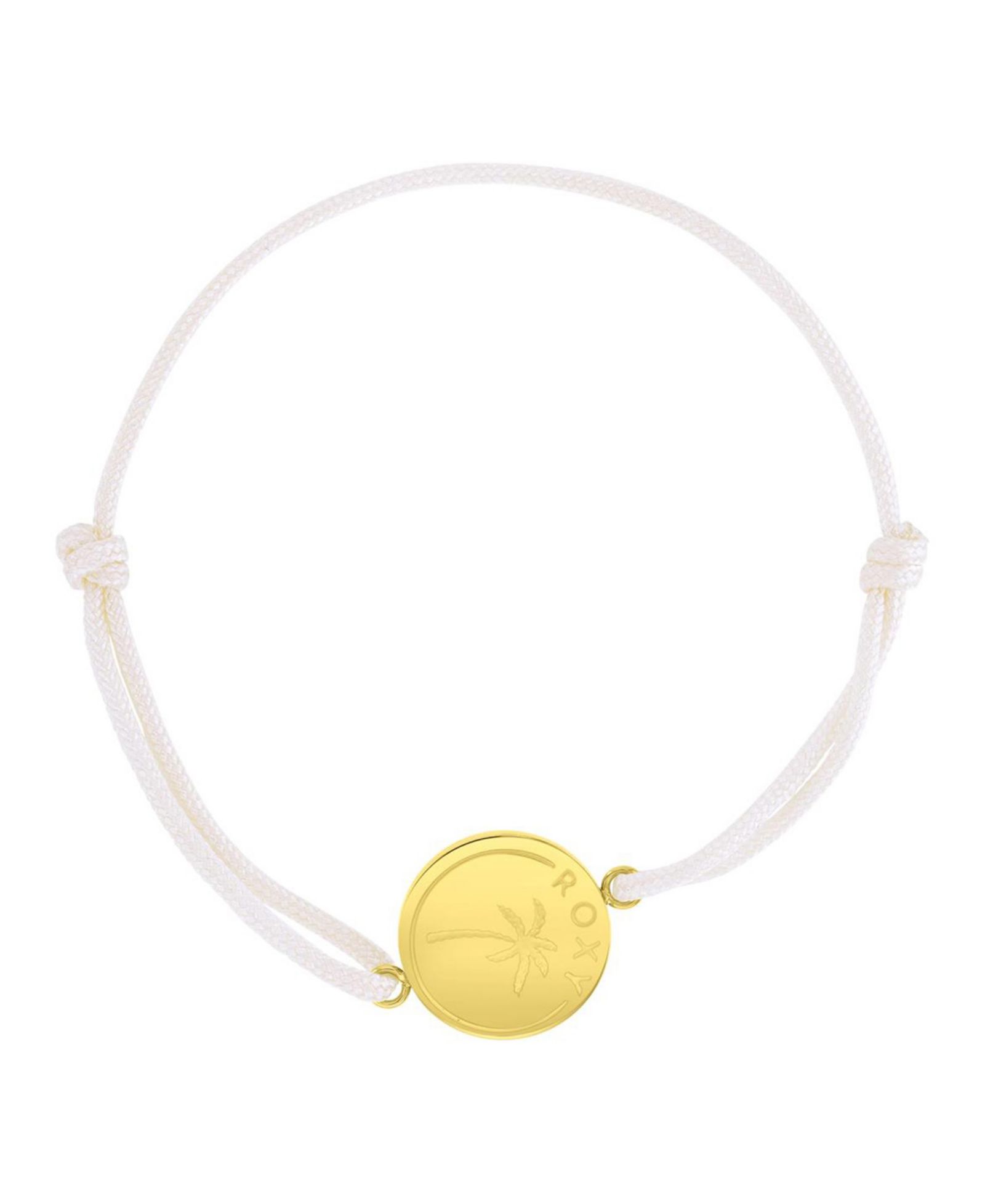Регулируемый браслет Roxy Waterproof Yellow RD Heart Palm Tree Pattern Charm