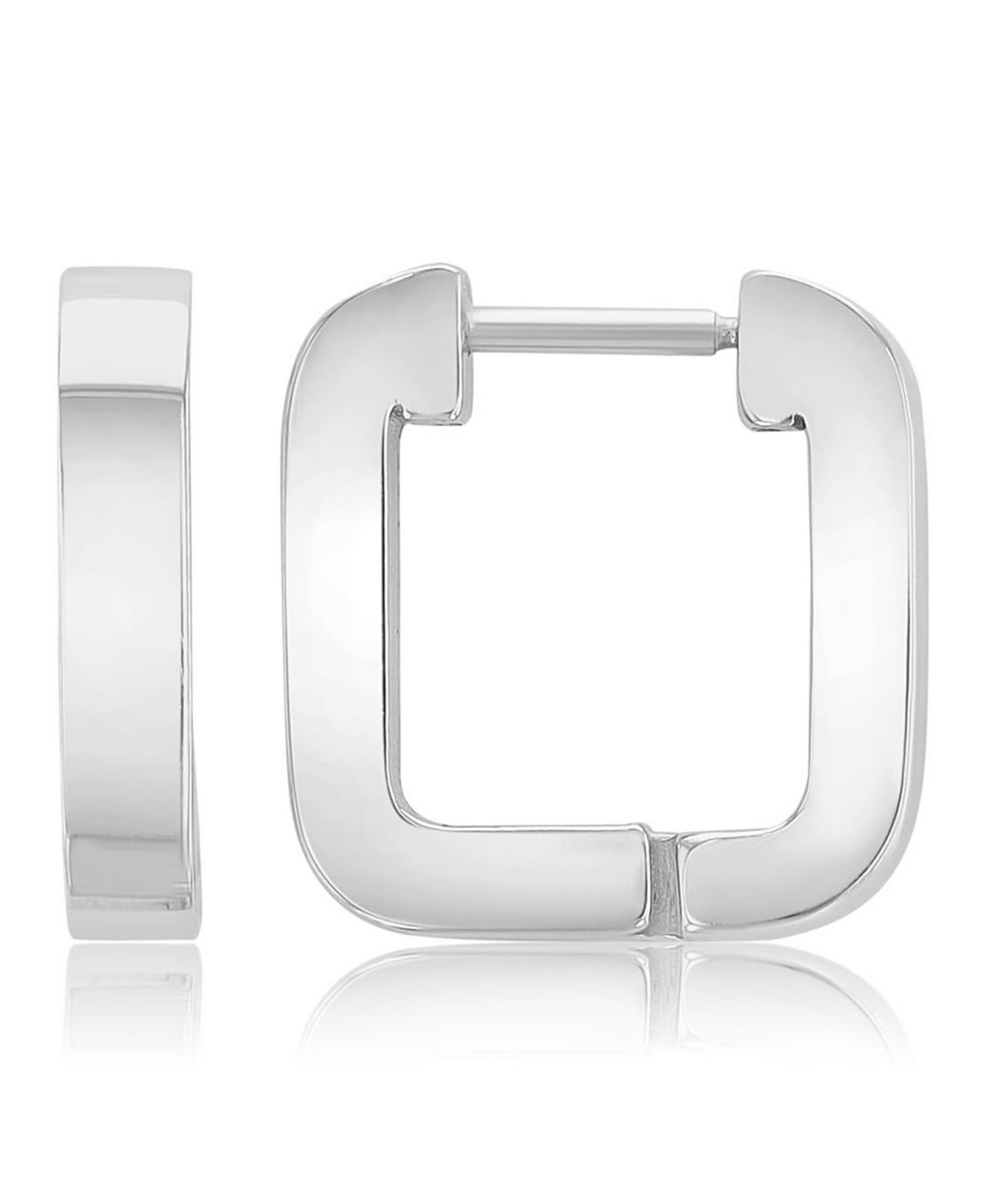 Серьги ROXY Waterproof Yellow 17mm Rounded Square Huggie