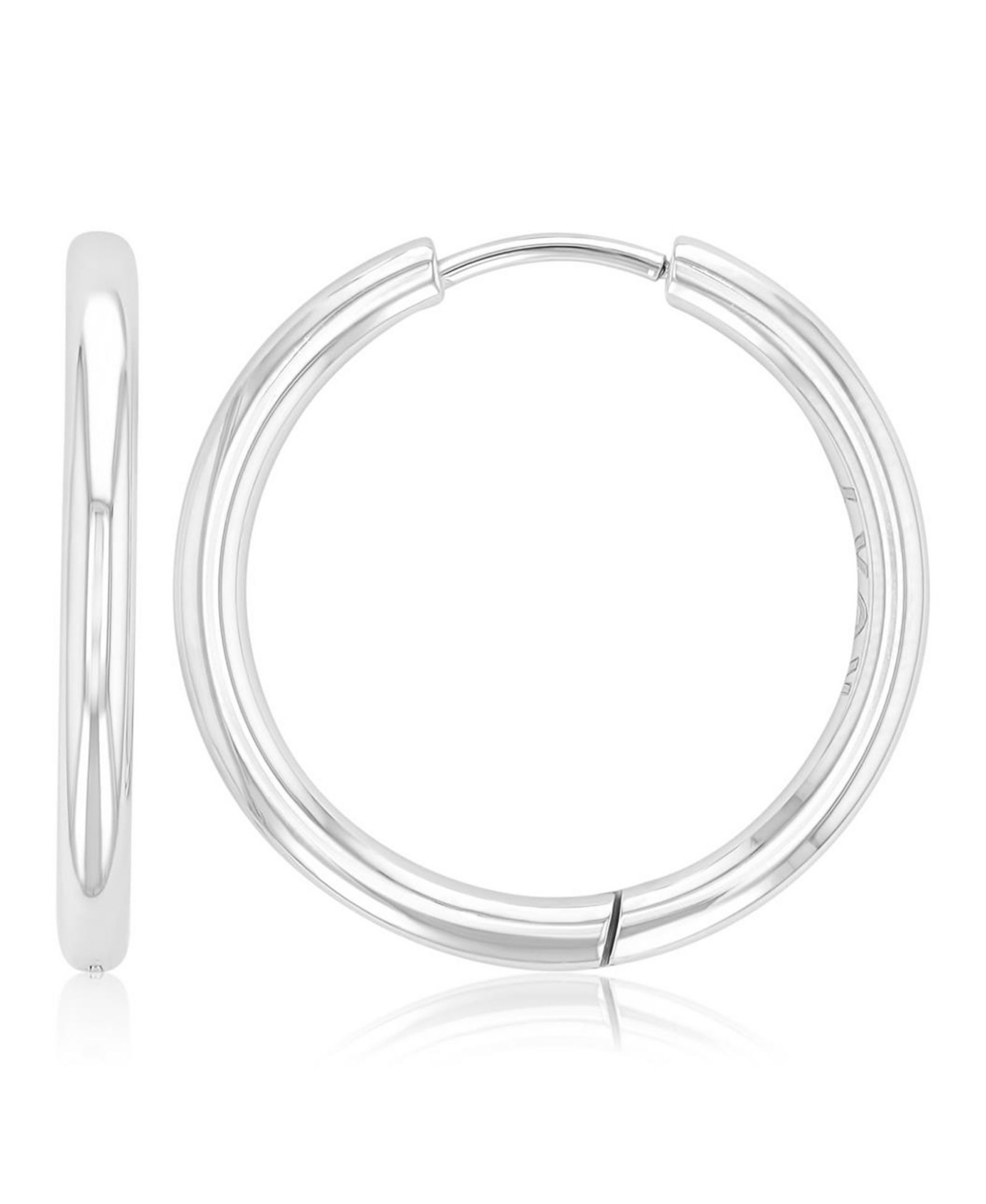 Водонепроницаемые серьги-кольца ROXY Platinum 24mm