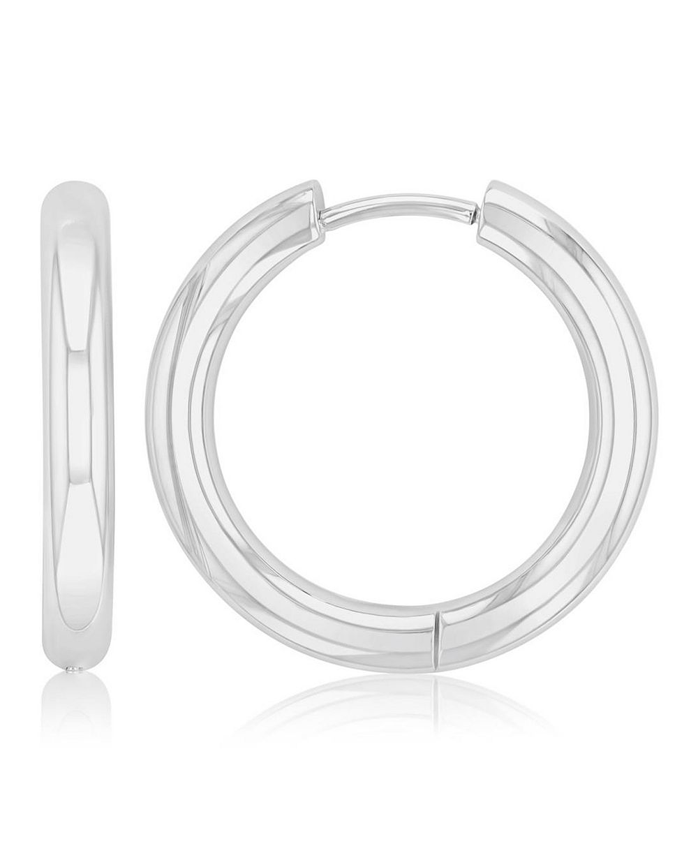 Серьги-кольца ROXY Platinum 21mm водонепроницаемые