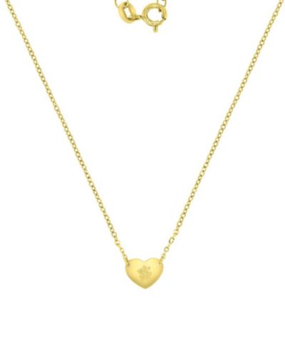 ROXY Waterproof Yellow Heart Hibiscus 16+1+1'' Necklace