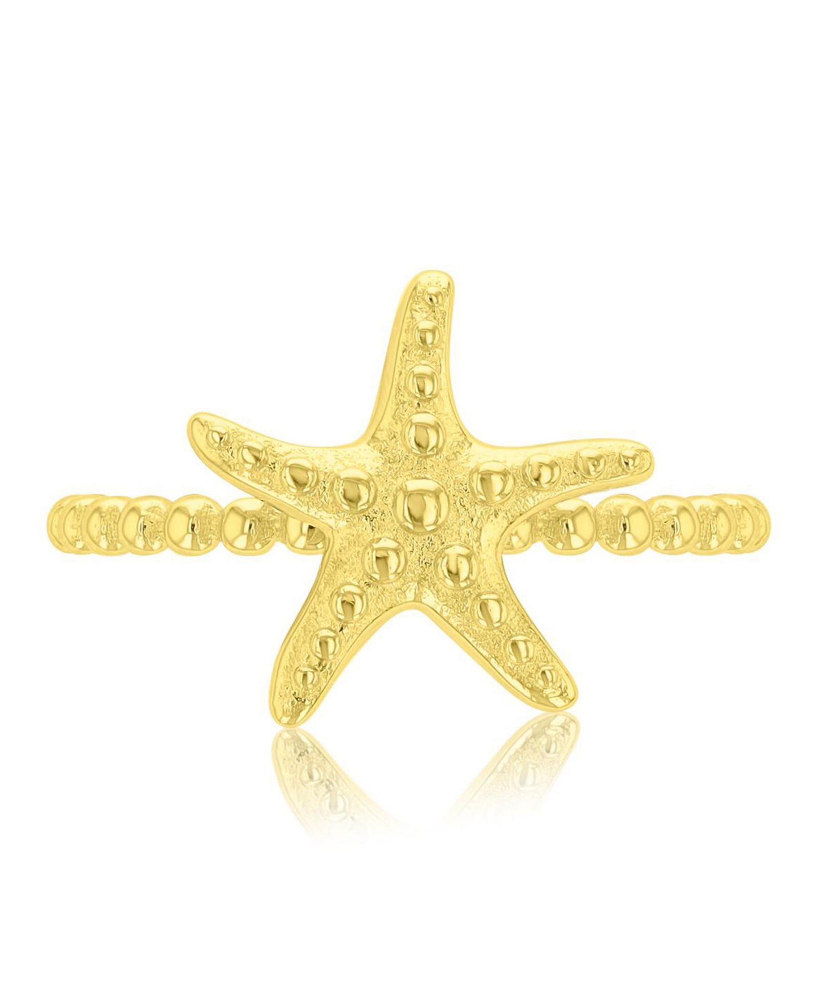 ROXY Waterproof Yellow Star Fish Beads Ring