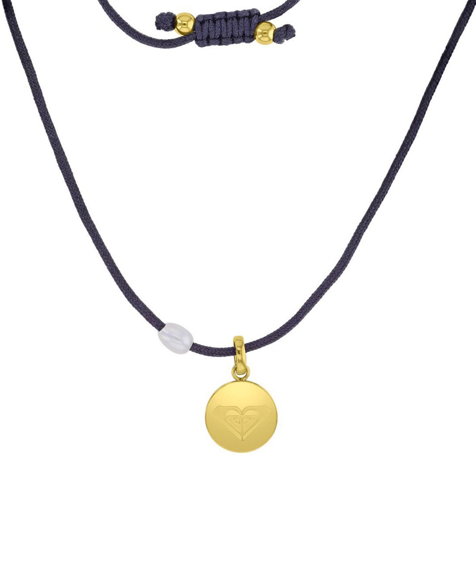 ROXY Waterproof Yellow Beads Pearl Adjustable Necklace