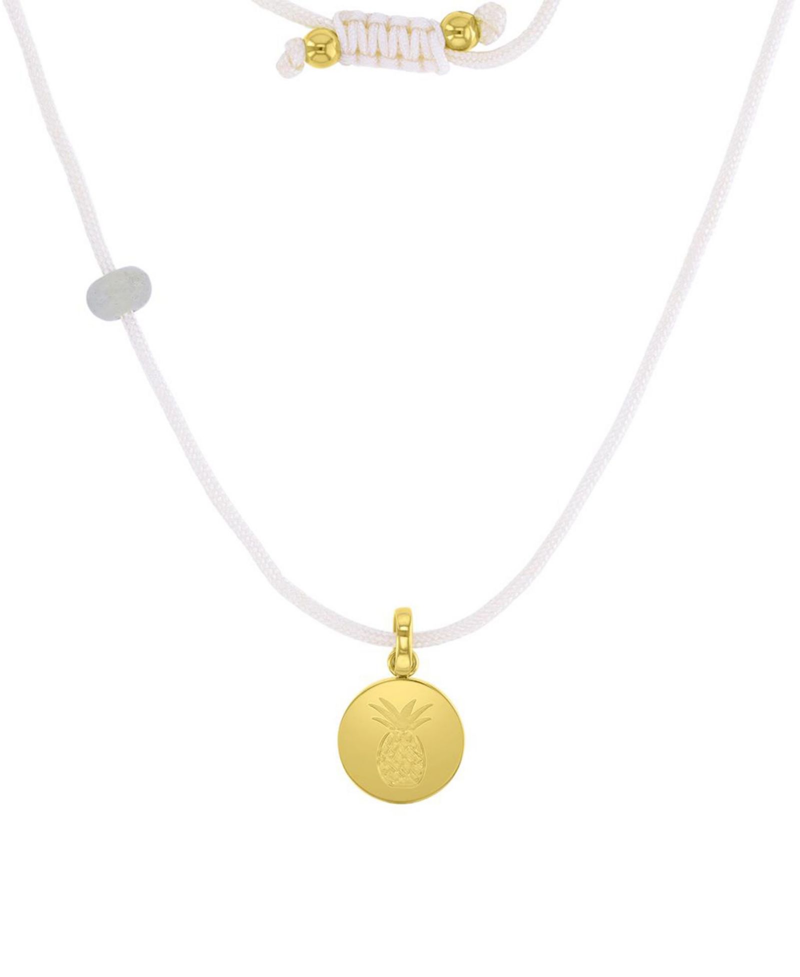 ROXY Waterproof Yellow Pineapple Labradorite Adjustable Necklace