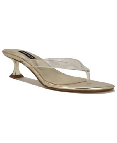 Женские босоножки Nine West Creee Thong Kitten Heel Dress