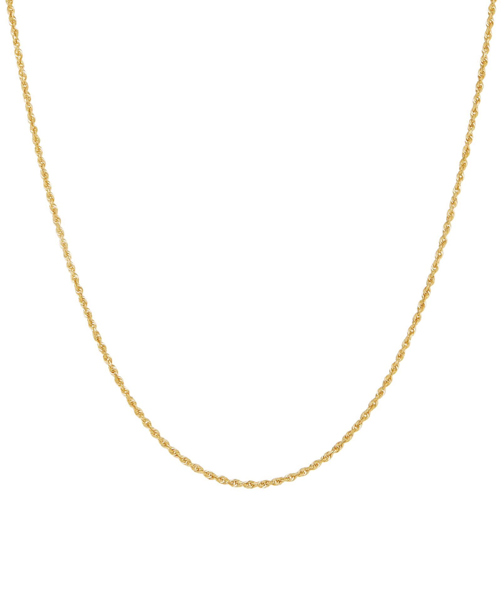 Ожерелье Macy's Solid Rope Chain 22" в 14k Yellow Gold (1.8mm)