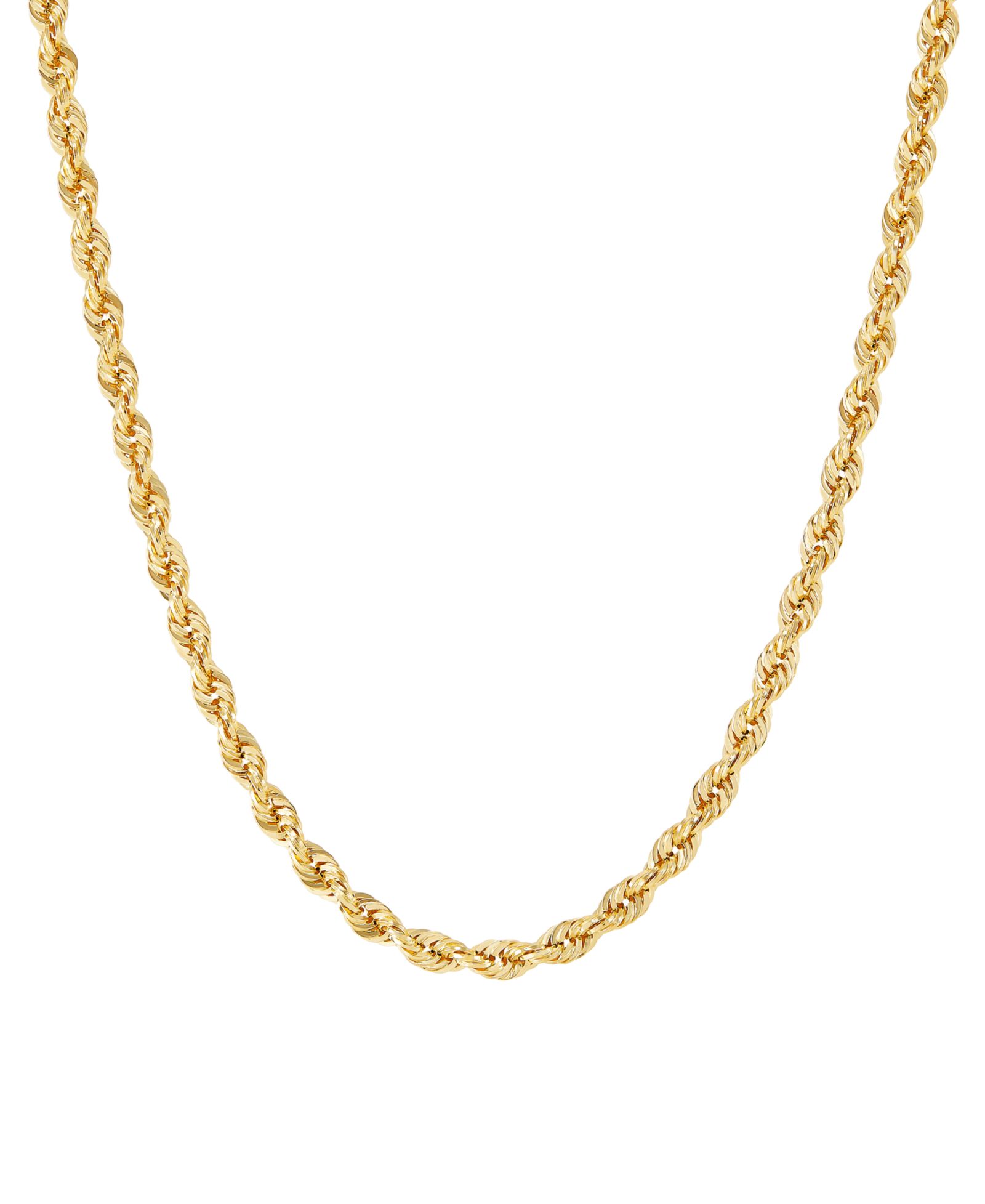 Macy's Rope Chain 18" Necklace in 14k Yellow Gold (3.8mm)