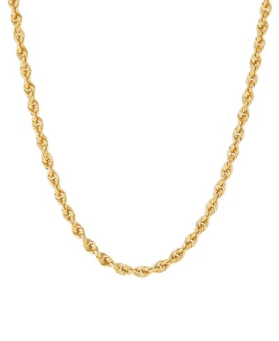 Macy's Rope Chain 18" Necklace in 14k Yellow Gold (3.8mm)