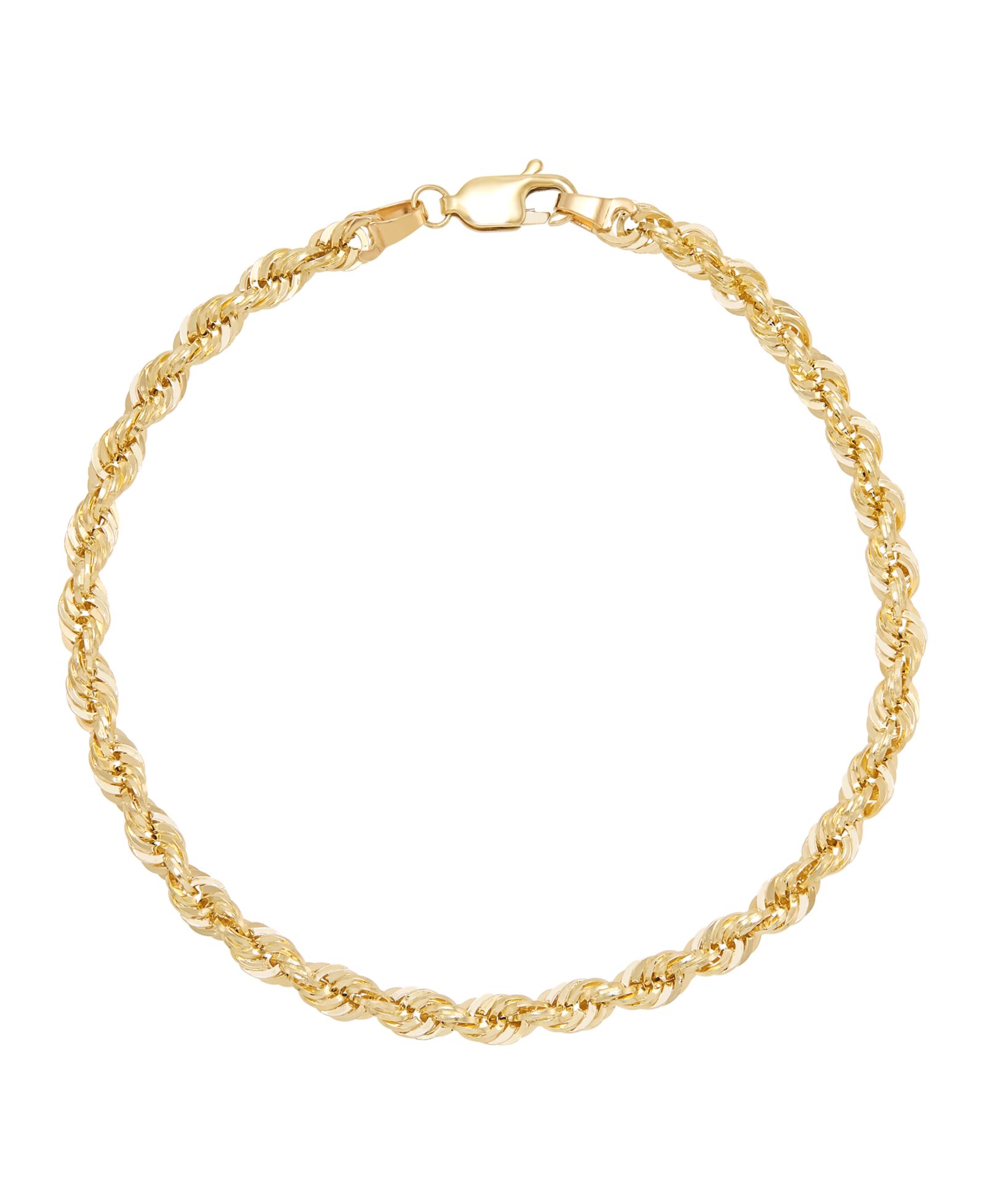 Macy's Rope Chain 8.5" Bracelet in 14k Yellow Gold (3.8mm)