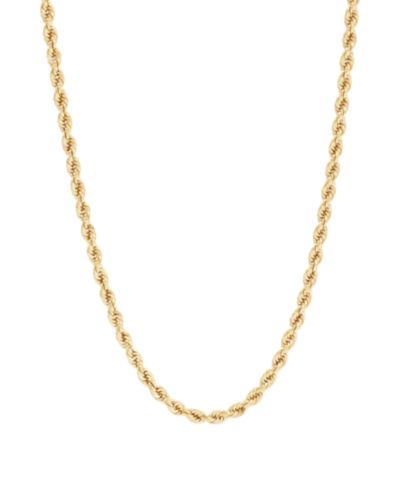 Macy's Цепочка-ожерелье Rope Chain 22" в 10k желтом золоте (3mm)