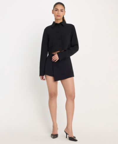 Женский укороченный жакет Good American Collared, Regular & Plus Size