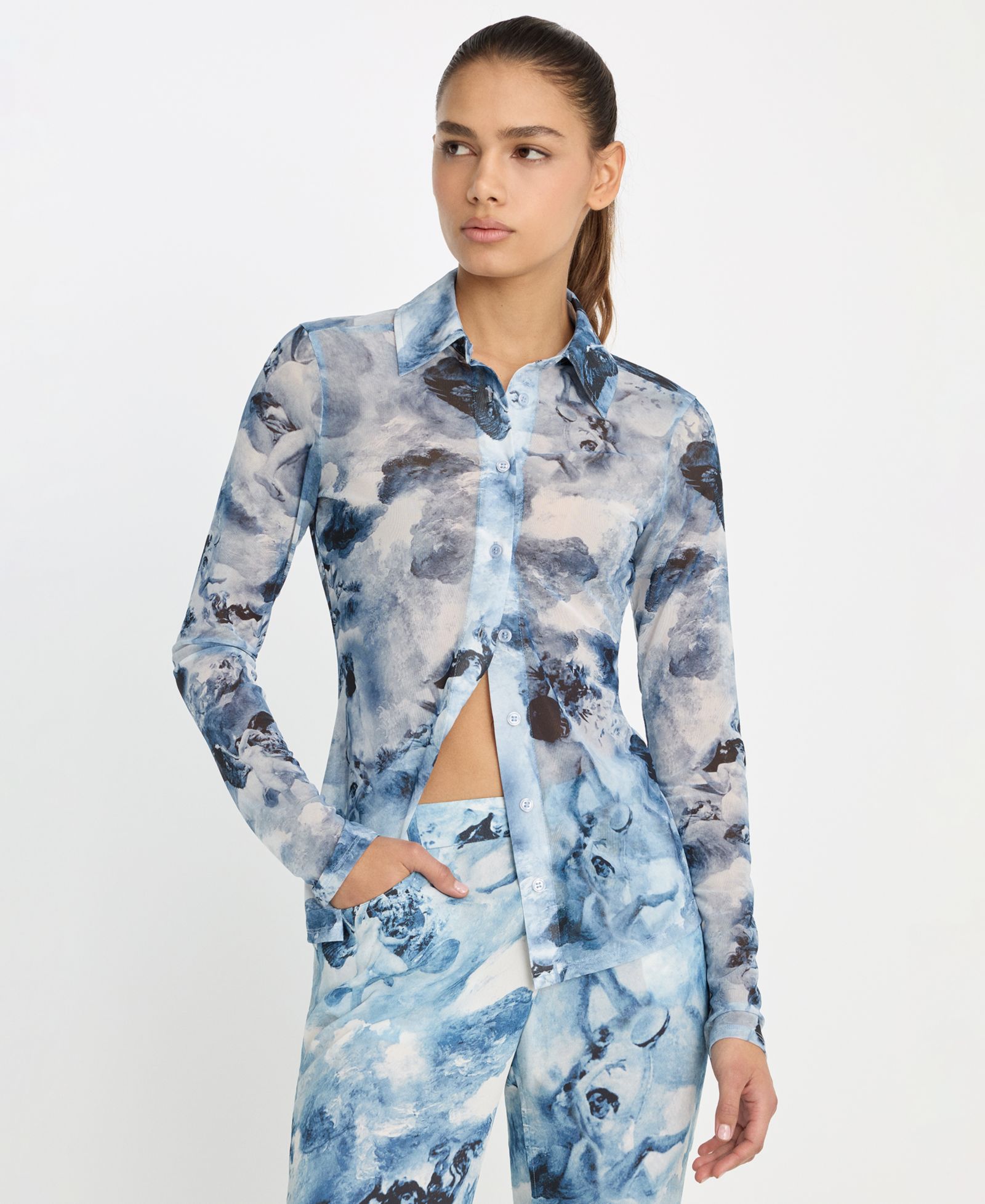 Good American Women's Button-Up Top, Regular & Plus Size