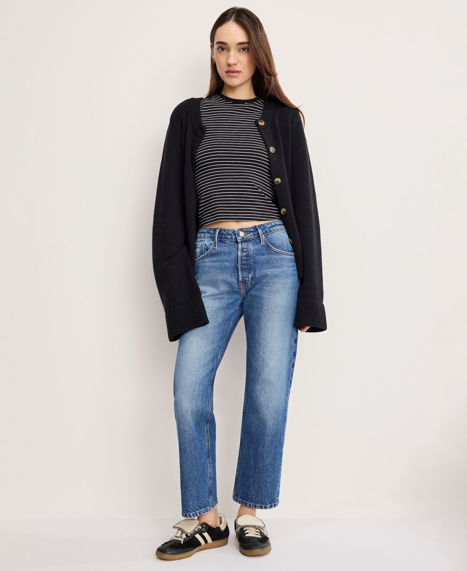 Good American Women's Vintage Straight Ankle Jeans