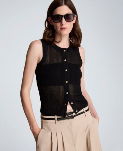 Женский жилет Kenneth Cole Sheer Variegated Rib