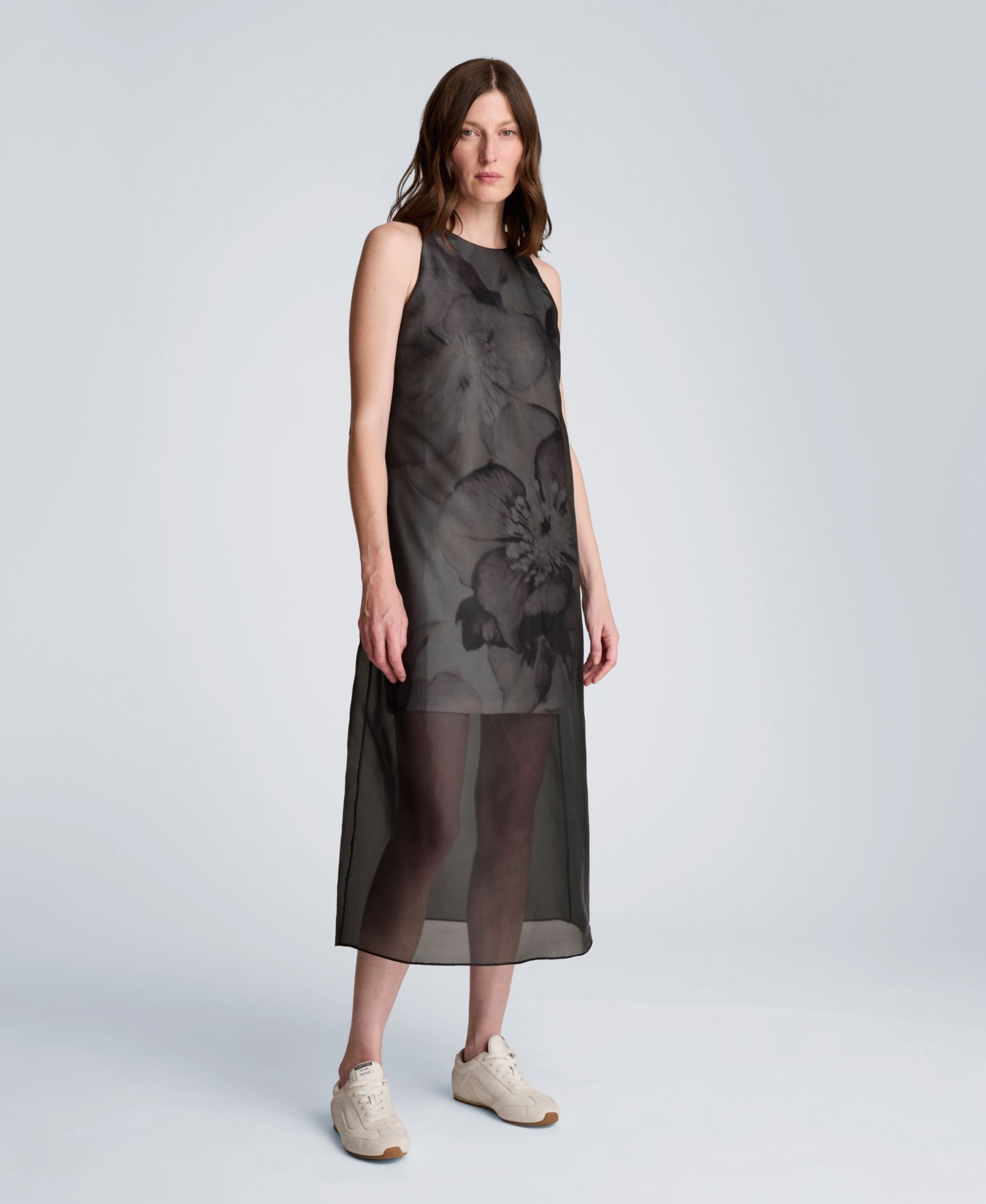 Платье Kenneth Cole Women's Sleeveless Sheer Overlay