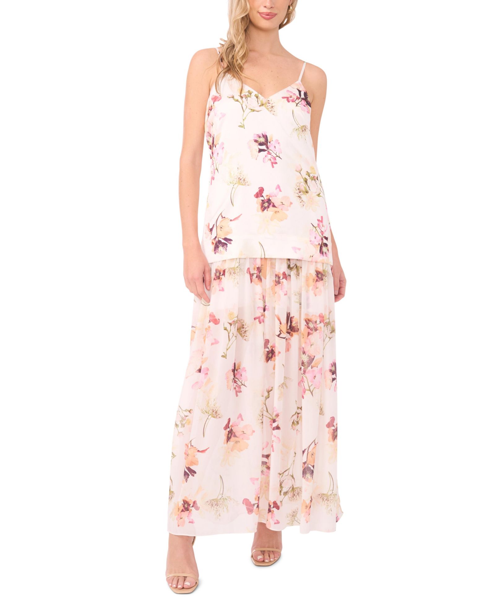 1.STATE Women's V-Neck Sleeveless Dress