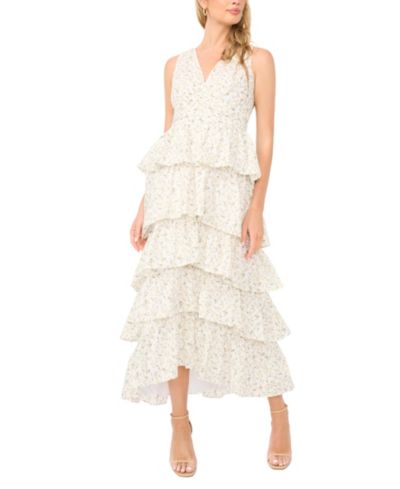 Женское макси-платье 1.STATE Women's Cascading V-Neck Ruffle