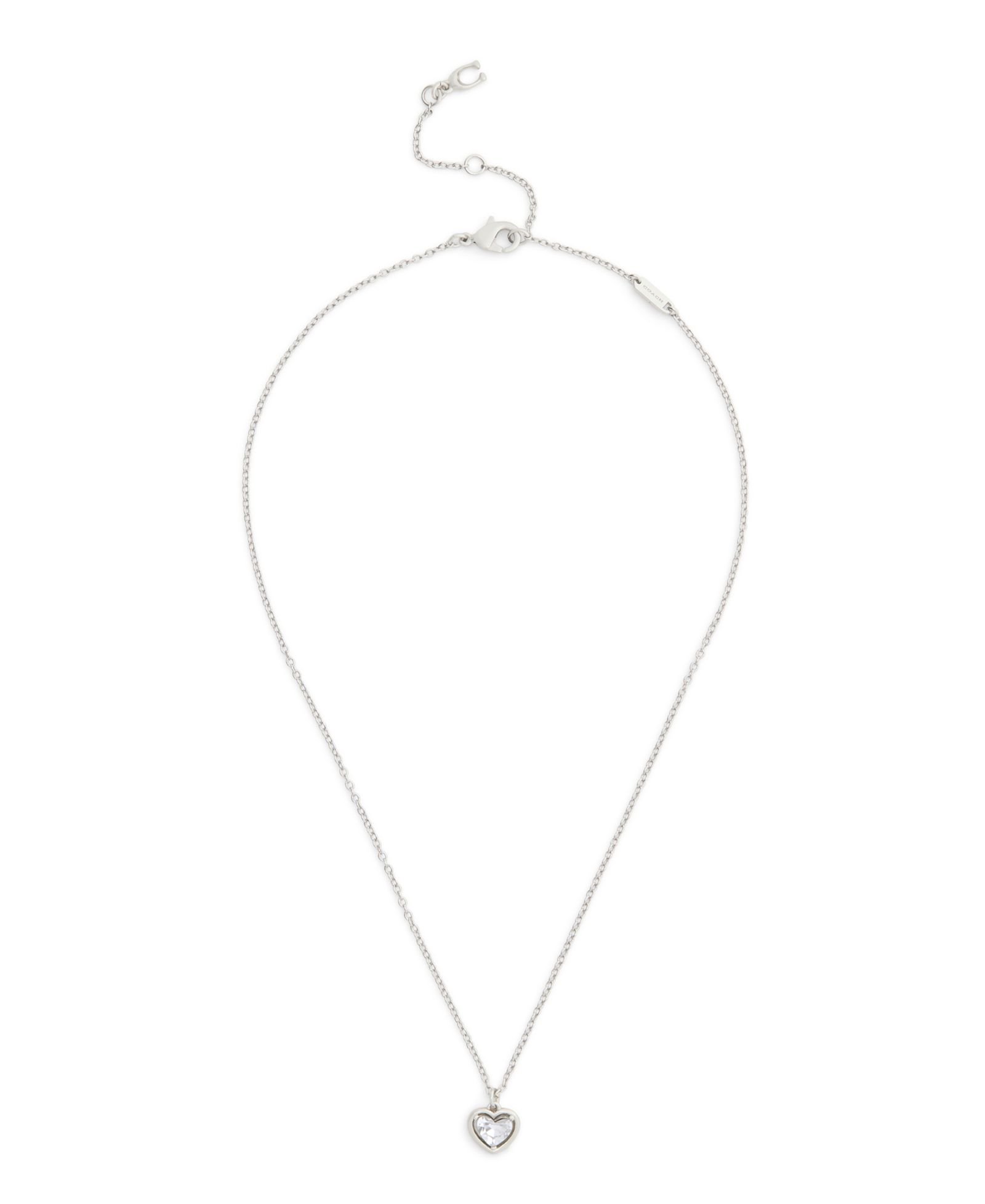 Подвеска-кулон COACH Faux Stone Halo Heart