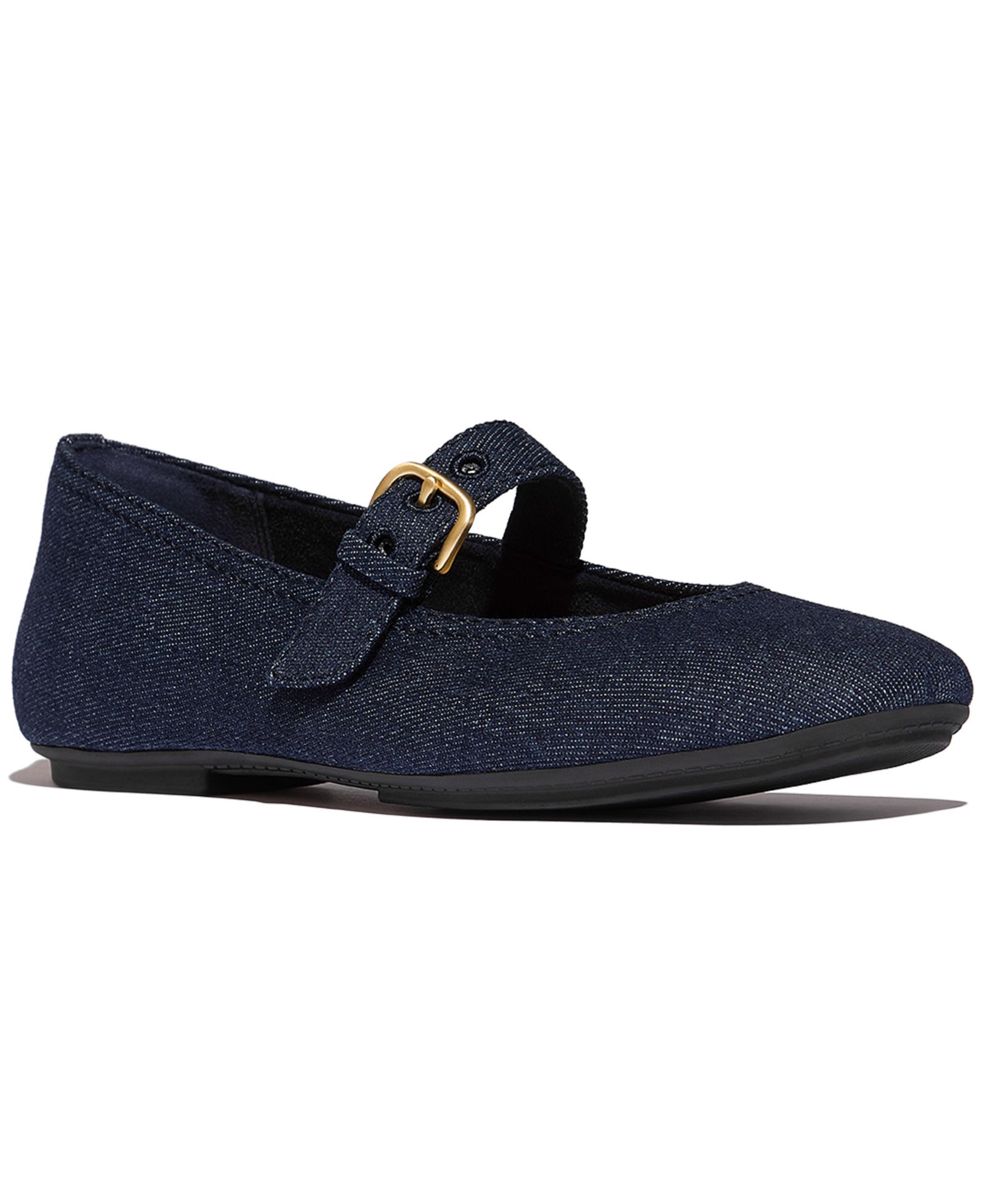 FitFlop Women's Delicato Denim Mary Jane Flats