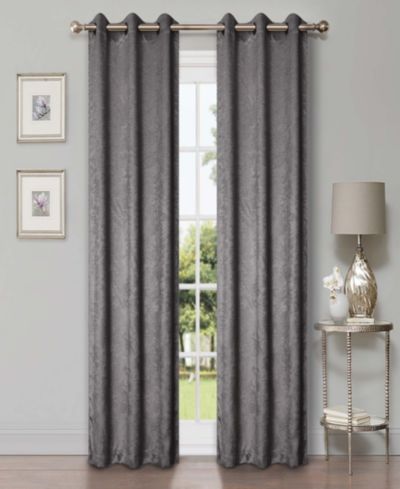 Superior Wave Geometric Washable Room Darkening Blackout Curtains, Set of 2