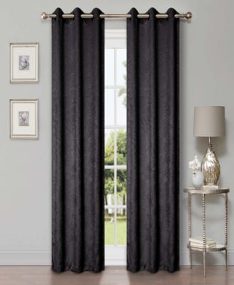 Superior Wave Geometric Washable Room Darkening Blackout Curtains, Set of 2