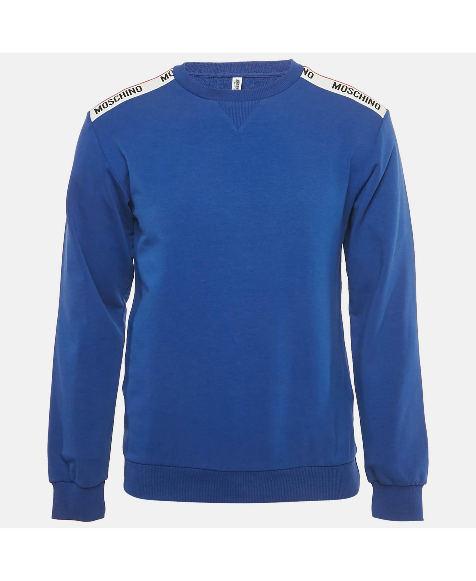 Pre-Owned Moschino Men's Underwear Logo Patch Cotton Sweatshirt