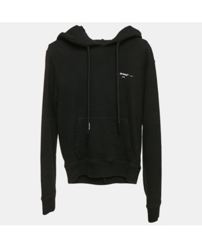 Pre-Owned Off-White Men's Cotton Knit Arrow Applique Hoodie