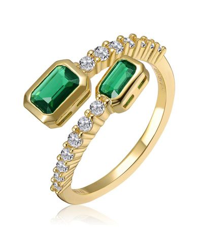 Rachel Glauber Cubic Zirconia Bypass Ring