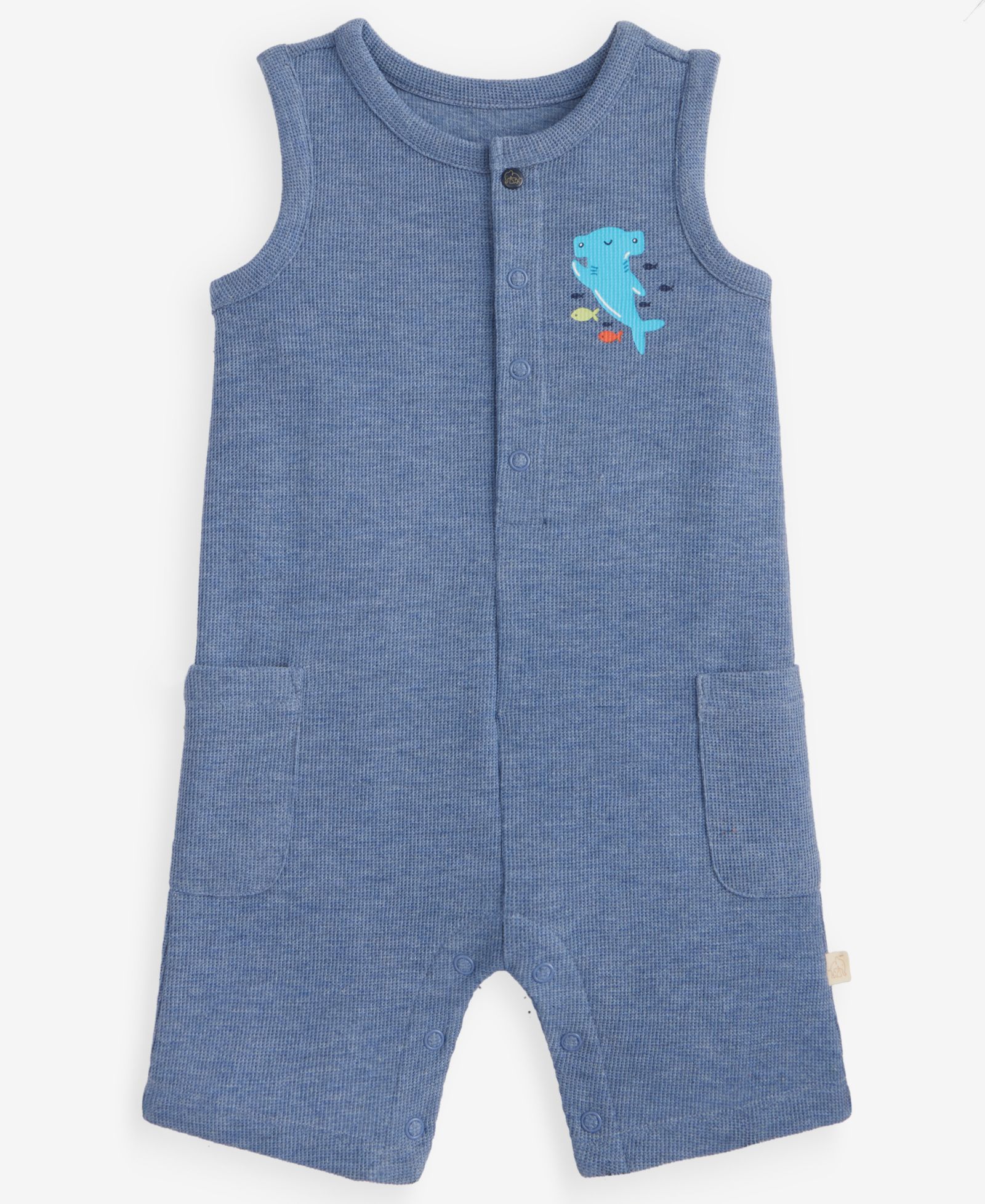 Ромпер First Impressions Baby Boys' 0M-24M Shark Waffle