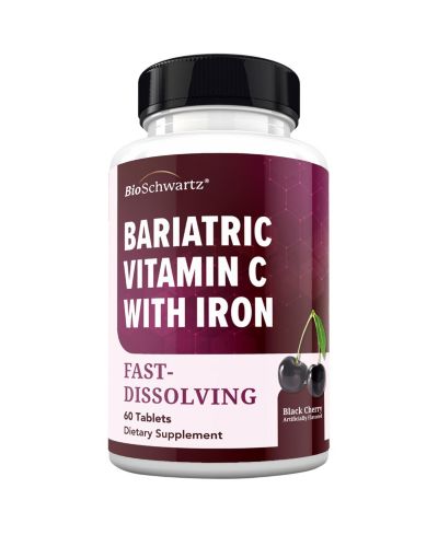 Bioschwartz  Bariatric Iron + Vitamin C 30 Day Meltable Tablets, 60ct