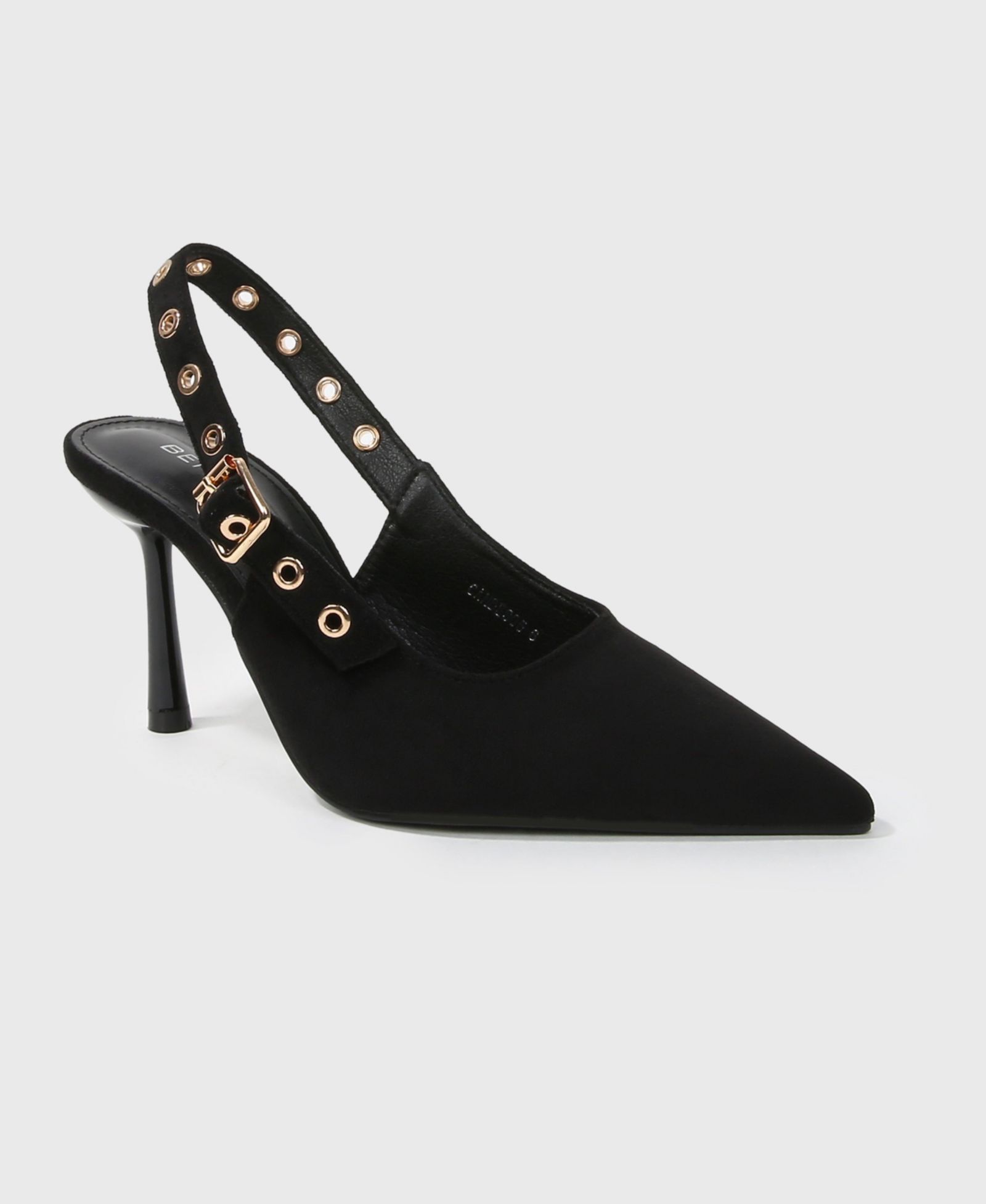 BERNESS Women's Candes Microfiber Suede Slingback Pumps