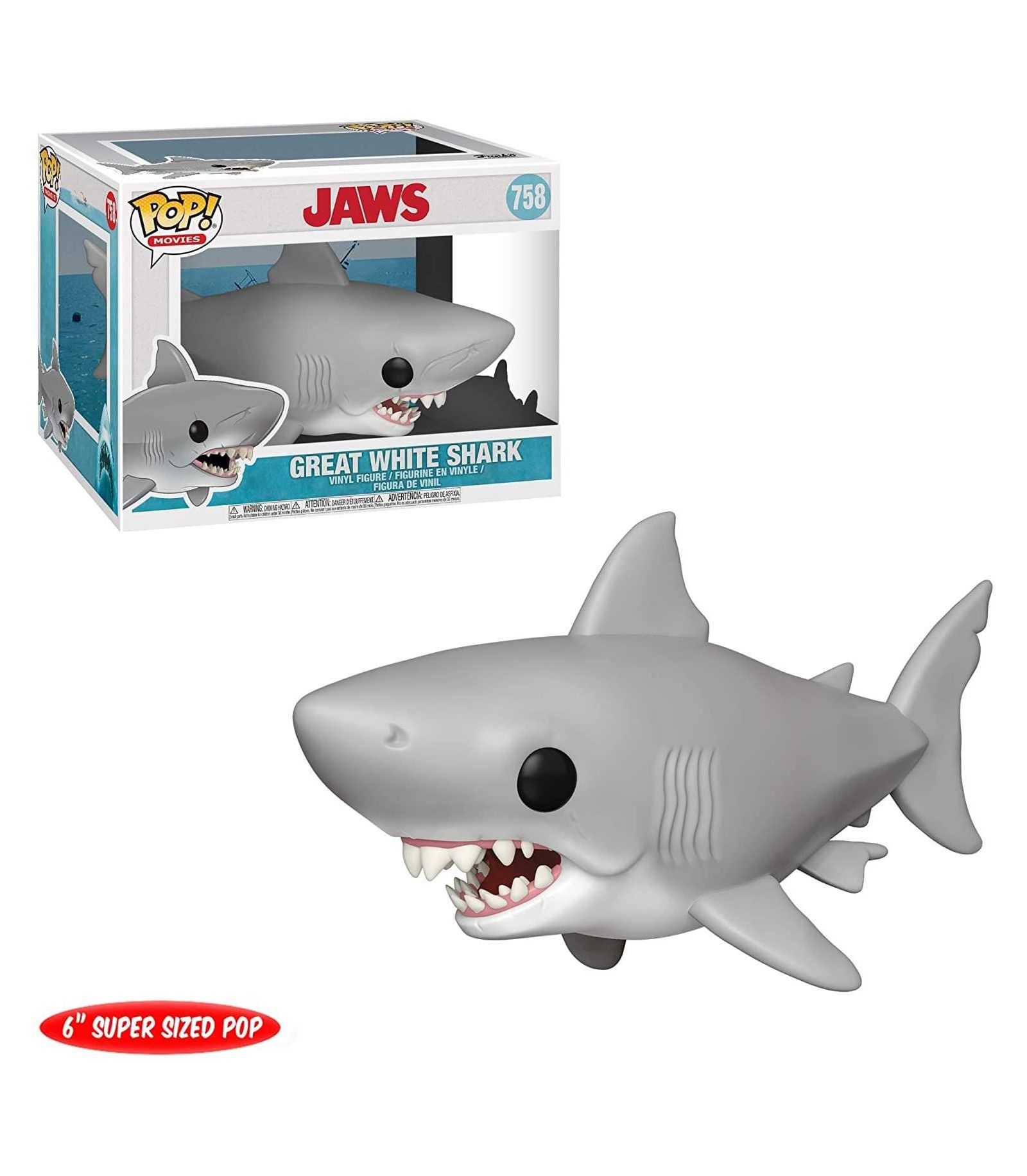 Funko Pop! Great White Shark 6" виниловая фигурка, возраст 6+