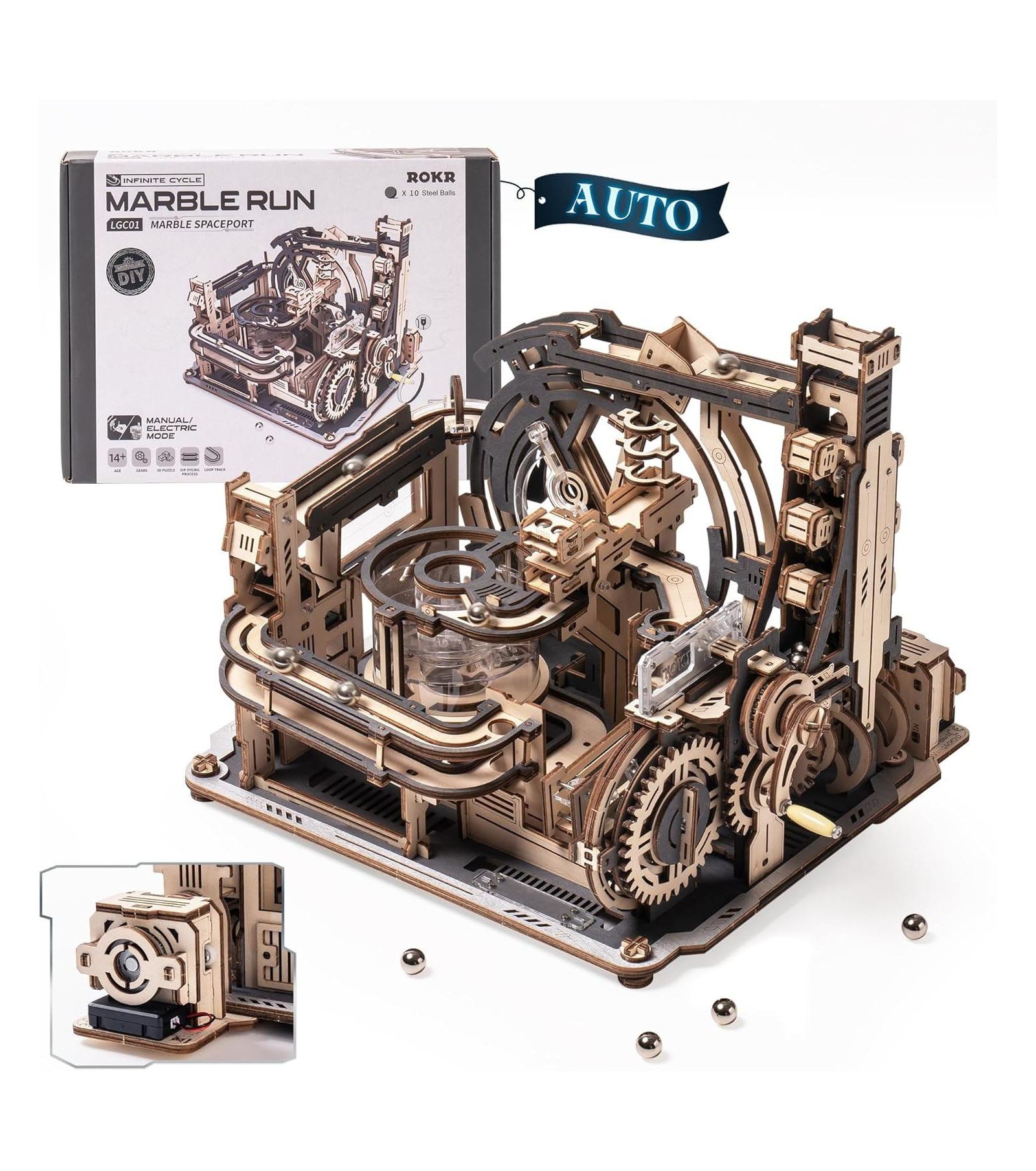 3D Пазл ROBOTIME Marble Spaceport Wooden Building Toy