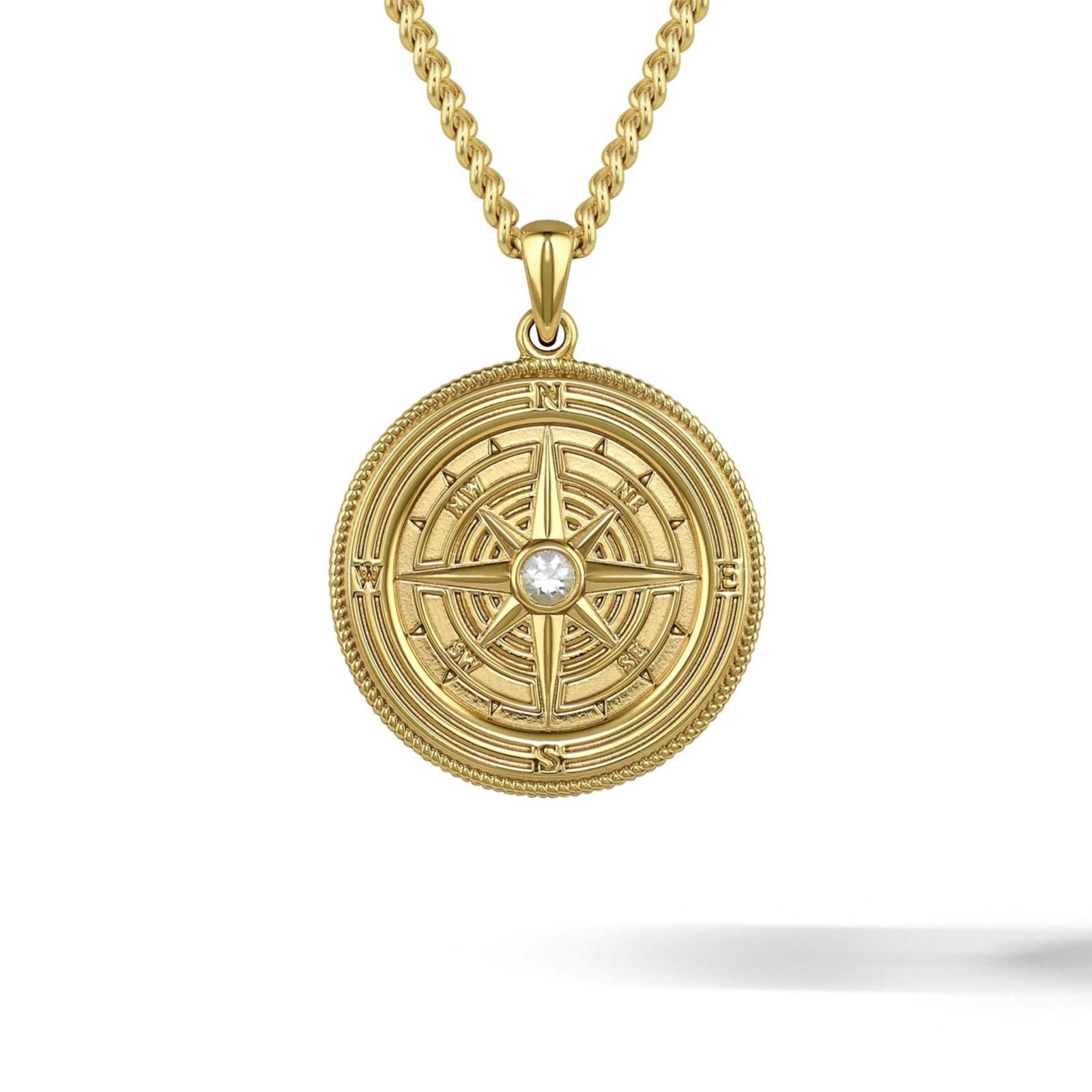 Vincero Мужской кулон Compass - Gold 22" цепь