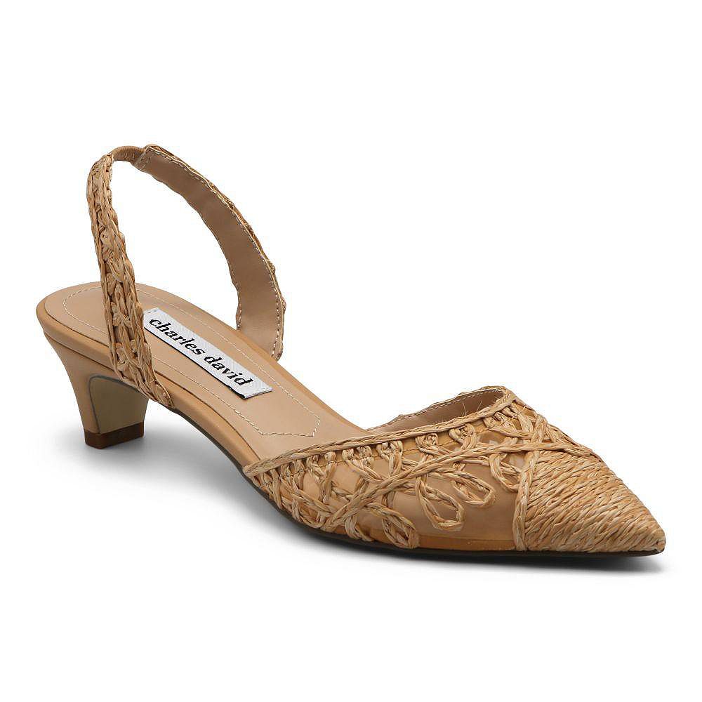 Charles David Womens Artiste Slingback Kitten Heel