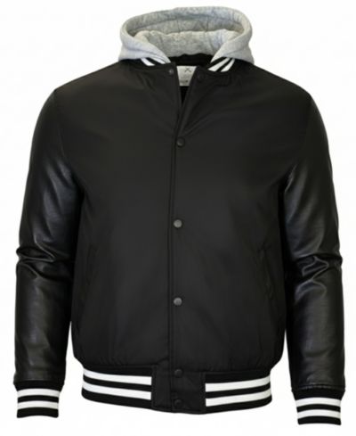 Мужская куртка-бомбер Q-Active Ribbed Collar Hooded Varsity