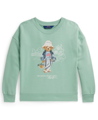 Polo Ralph Lauren Детская хлопковая футболка Polo Bear Terry Crewneck
