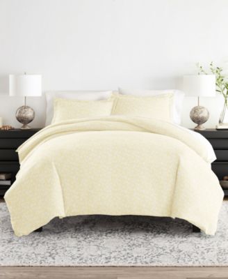 ienjoy Home Floral Pattern 3 Piece Duvet Cover Set, King/California King