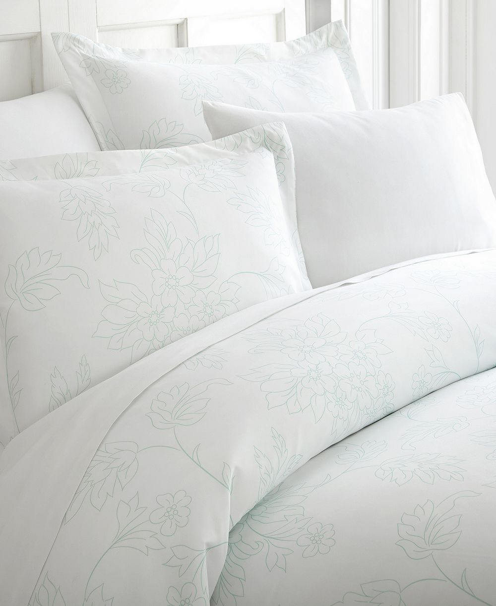 ienjoy Home Floral Pattern 2 Piece Duvet Cover Set, Twin/Twin XL
