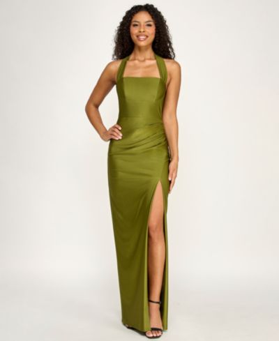 Детское вечернее платье SENI & CADE Satin Halter Tie Back Long