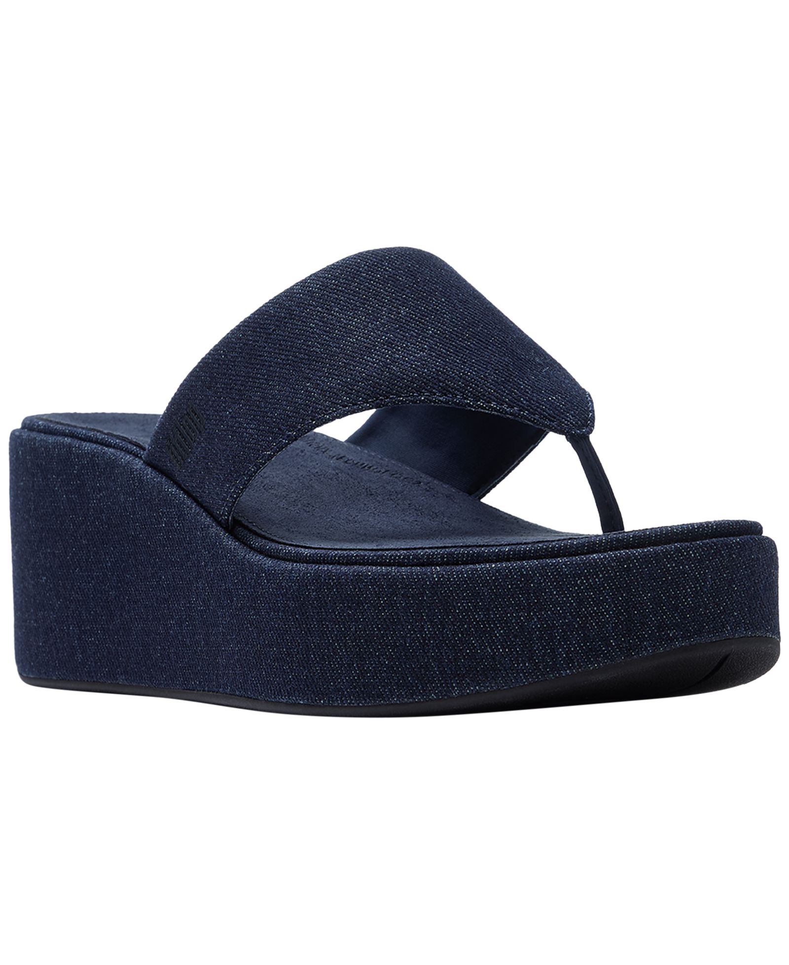 Женские сандалии FitFlop Platfforms Denim Wedge Toe-Post